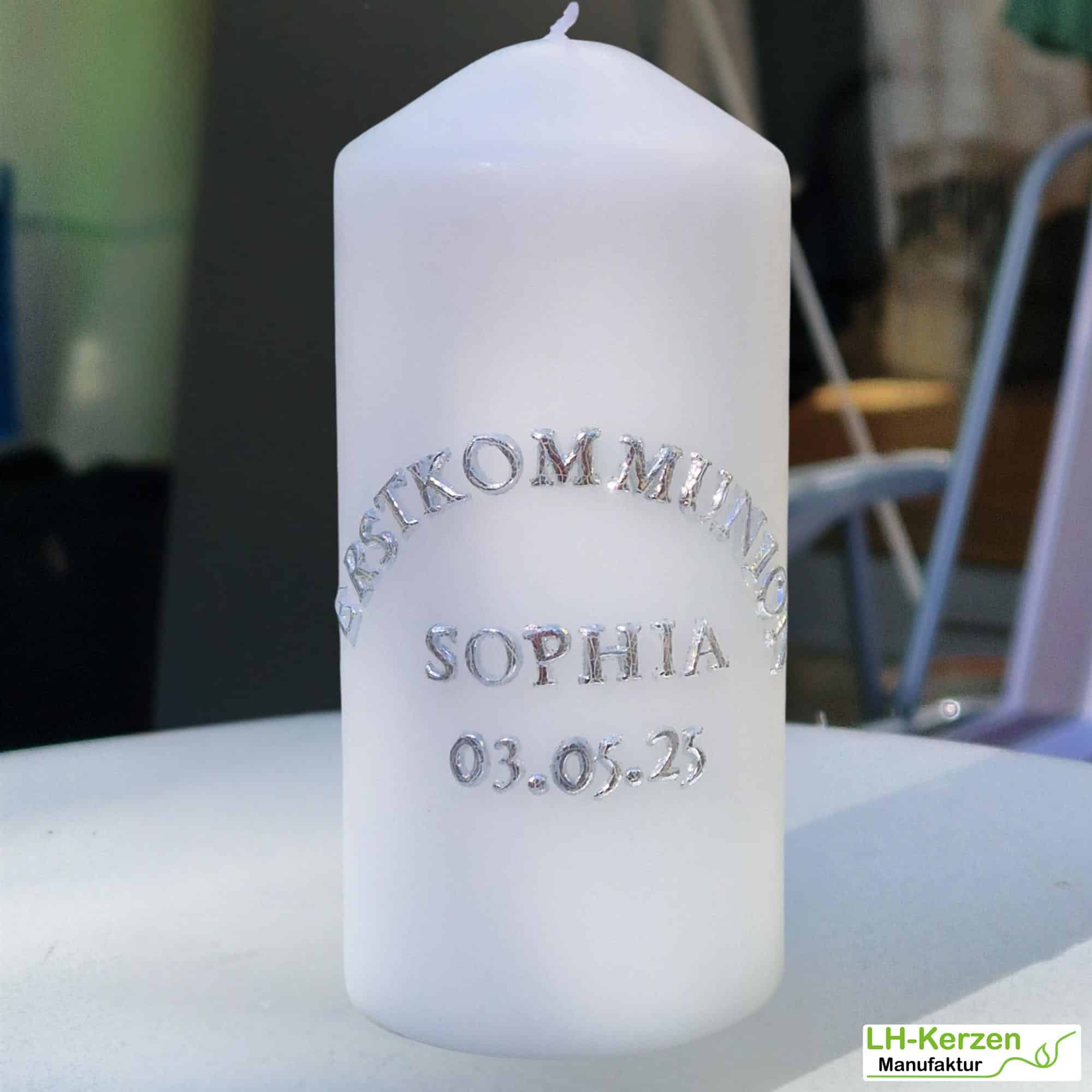 Kerzenbeschriftung Beschriftete Kerze